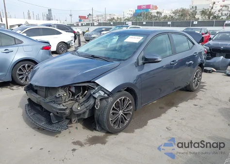 2015 Toyota Corolla S Plus from USA, damaged, VIN 5YFBURHE5FP302416